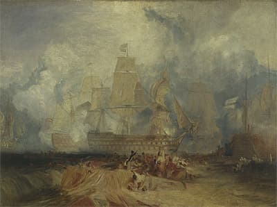 J M W TURNER | Second sketch for 'The Battle of Trafalgar’