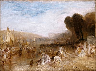 J M W TURNER | Sketch no. 3 for 'East Cowes Castle, the regatta starting for their moorings'