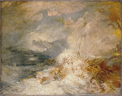 J M W TURNER | A disaster at sea