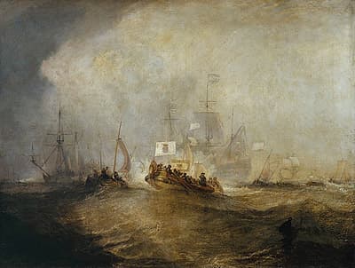 J M W TURNER | The Prince of Orange, William III, embarked from Holland, and landed at Torbay, 4th November 1688, after a stormy passage