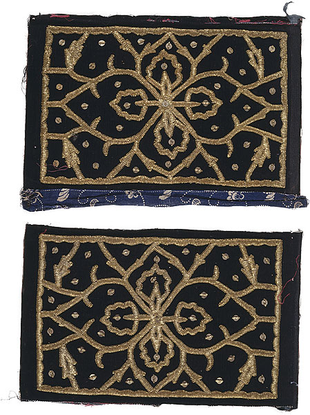   | A pair of ceremonial pillow ends [muka bantal]