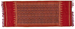   | Ceremonial shoulder cloth [kain limar]