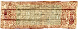   | Ceremonial shoulder cloth [kain prada or kain telepok]