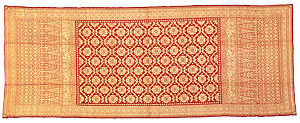   | Shoulder or waist cloth [kain songket]